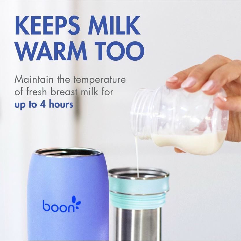 Boon Frosh Portable Breast Milk Chiller 24 oz - Blue Bottles &amp; Sippies Boon
