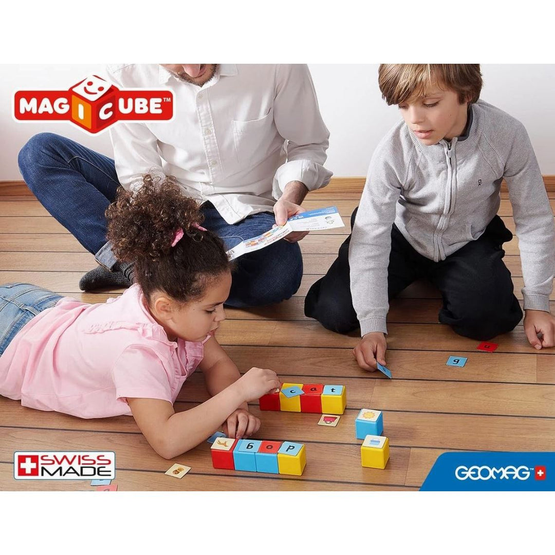 GeoMag Magicube Learning Set Word Building 55PCS Magnetic Blocks Geomag Magicube