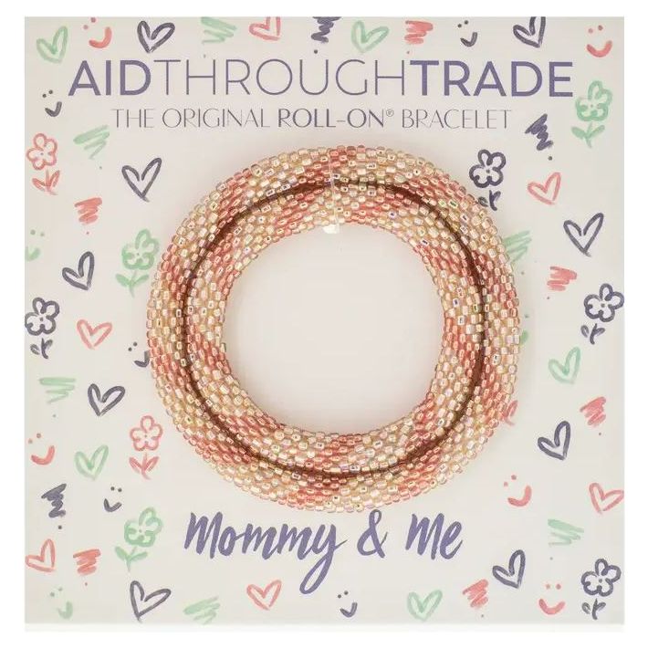 Aid through Trade - Mommy &amp; Me Bracelets -Set of 2 Accessory Aid Through Trade Glitter