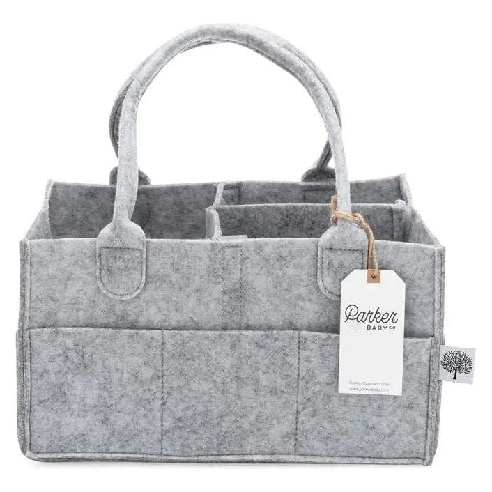 Parker Baby Company Diaper Caddy- Regular Gray Accessories &amp; Laundry Parker Baby Co