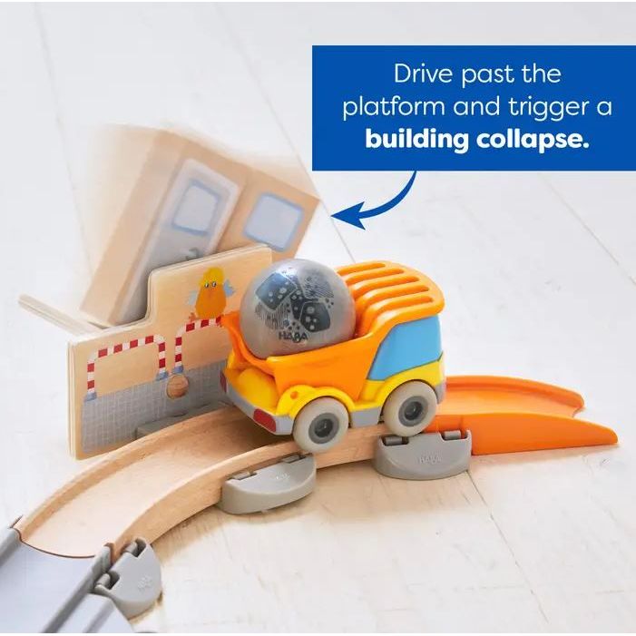 Haba Kullerbü Construction Zone Play Track Set -DAMAGED box-15%-Final Sale Track Haba