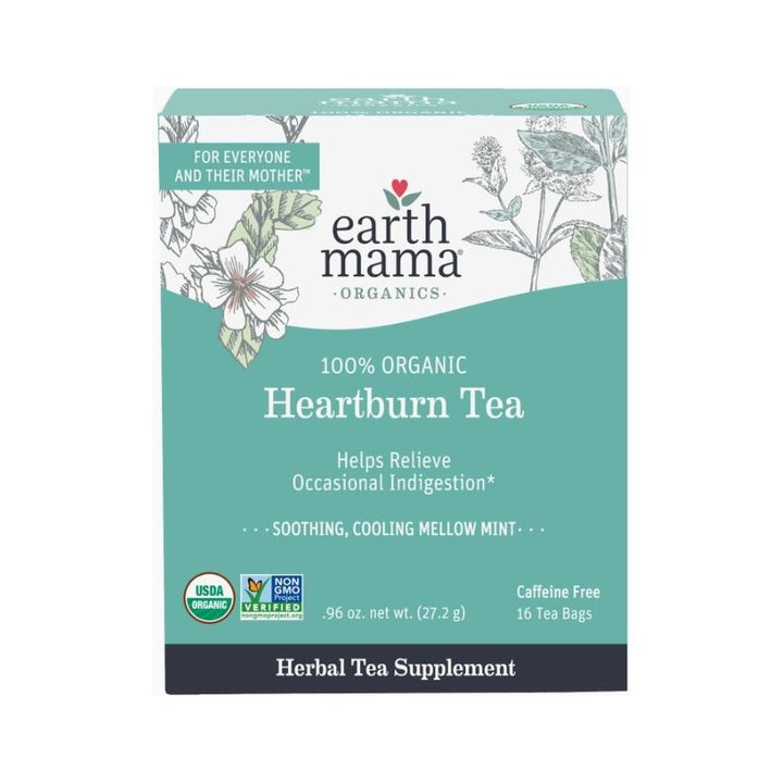 Earth Mama Organics Heartburn Tea Supplements &amp; Remedies Earth Mama Organics   