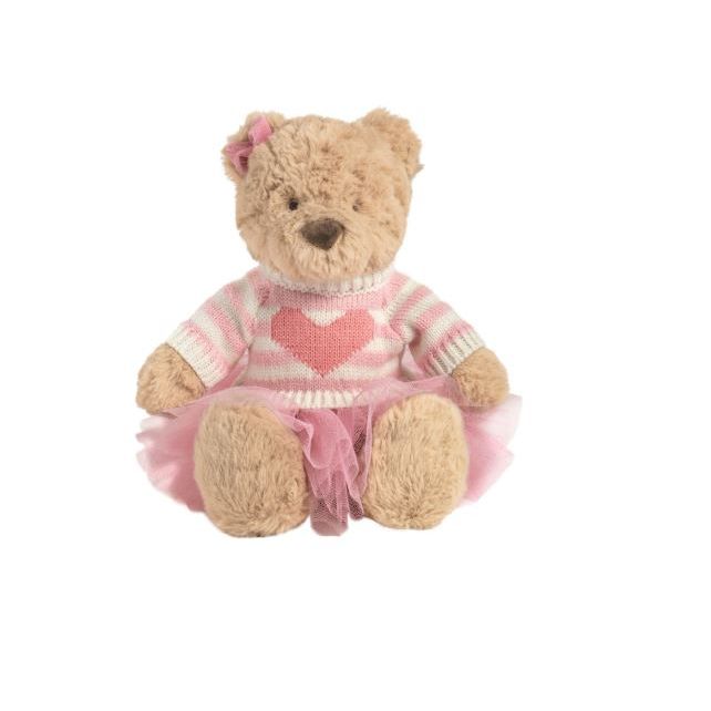 Mud Pie Mia Heart Sweater Bear Plush Bears Mud Pie