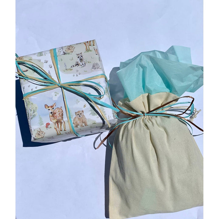 Reusable Gift bag, tissue &amp; ribbon Gift Wrap The Natural Baby Company Reusable Gift bag, tissue &amp;  BLUE Ribbon  