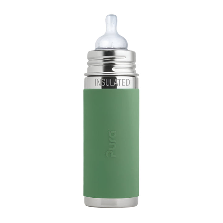 Pura Kiki 9oz Insulated Infant Bottle Bottles &amp; Sippies Pura Stainless Moss