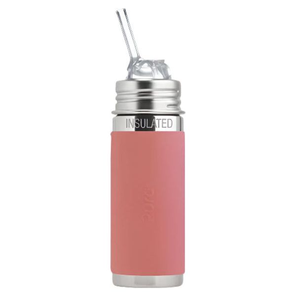 Pura Insulated Kiddo Straw Cup w/ Sleeve Bottles &amp; Sippies Pura Stainless Rose