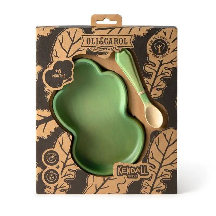 Oli &amp; Carol Kendall the Kale Plate &amp; Spoon Set Plates &amp; Bowls Oli &amp; Carol