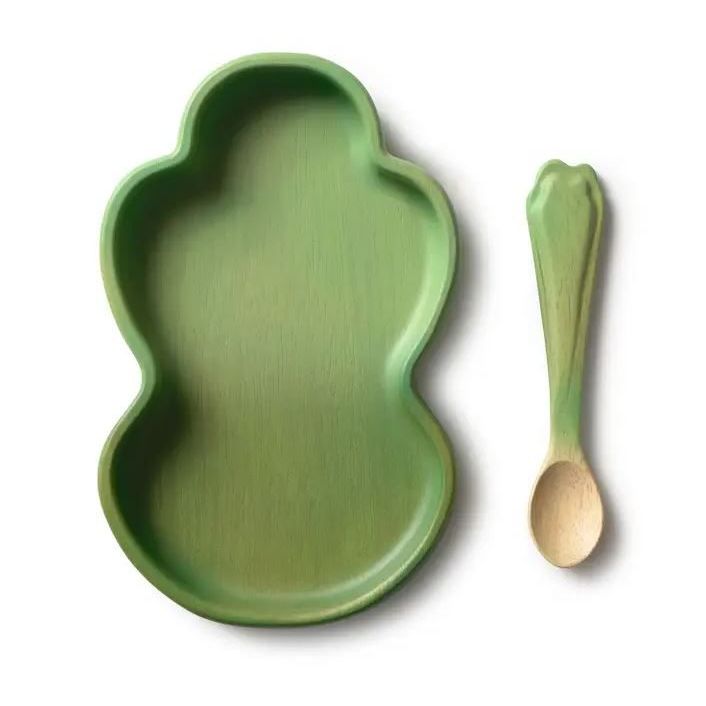 Oli &amp; Carol Kendall the Kale Plate &amp; Spoon Set Plates &amp; Bowls Oli &amp; Carol