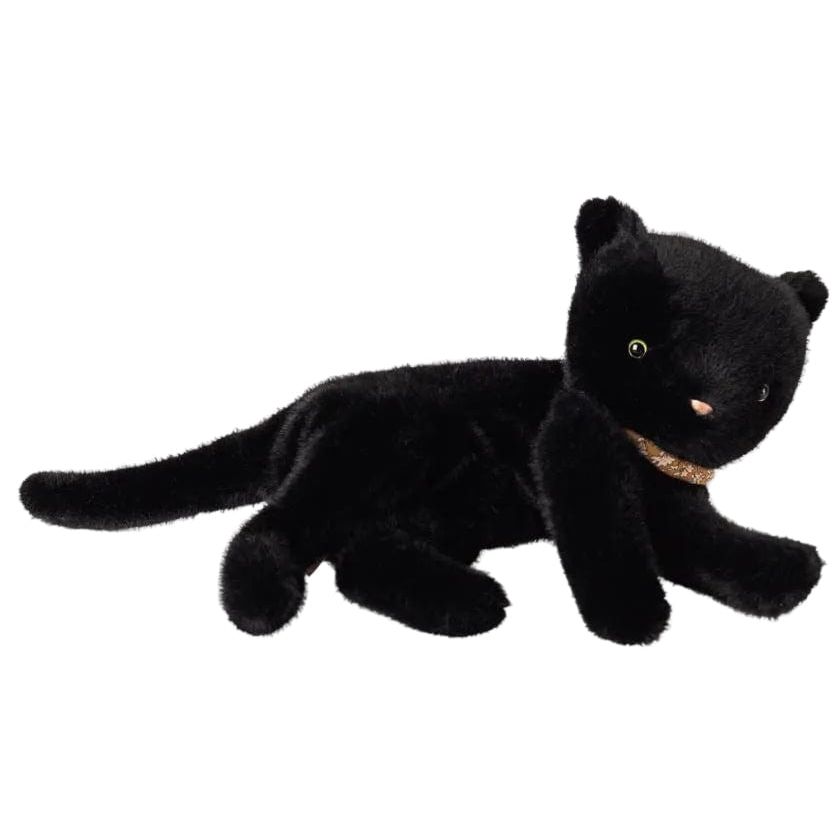 Maileg Sleeping kitten plush, Medium - Black Dolls & Plush Toys Maileg