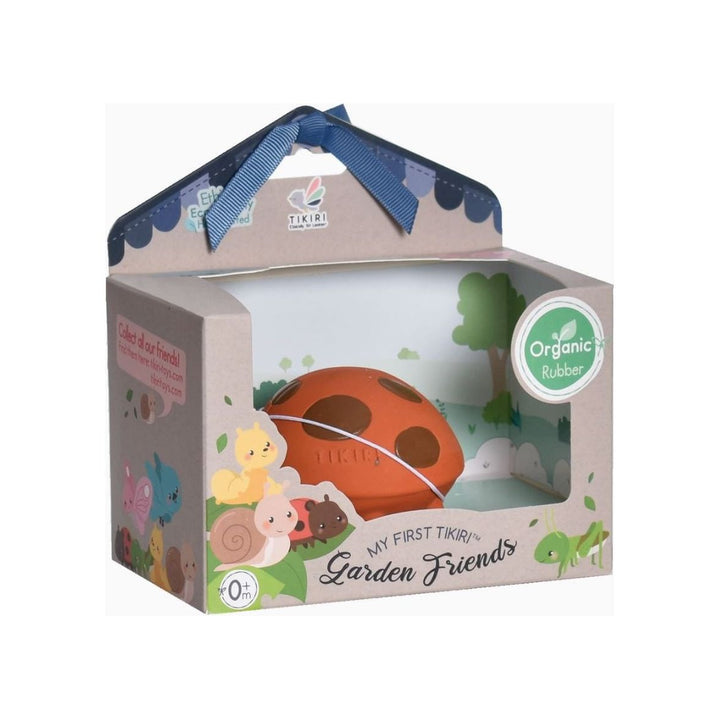 Tikiri Ladybug Teether, Rattle &amp; Bath Toy Pacifiers and Teething Tikiri