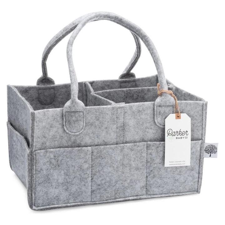 Parker Baby Company Diaper Caddy- Large Gray Accessories &amp; Laundry Parker Baby Co