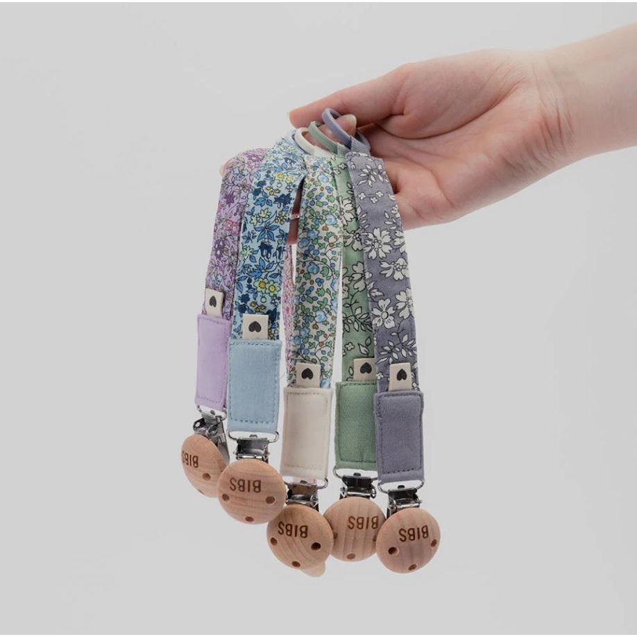 BIBS x LIBERTY Pacifier Clip - Chamomile Lawn Violet Sky Pacifier Clips & Holders BIBS USA