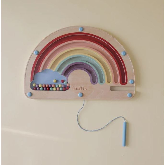 Mushie - Wooden Magnetic Rainbow Maze Baby Toys Mushie