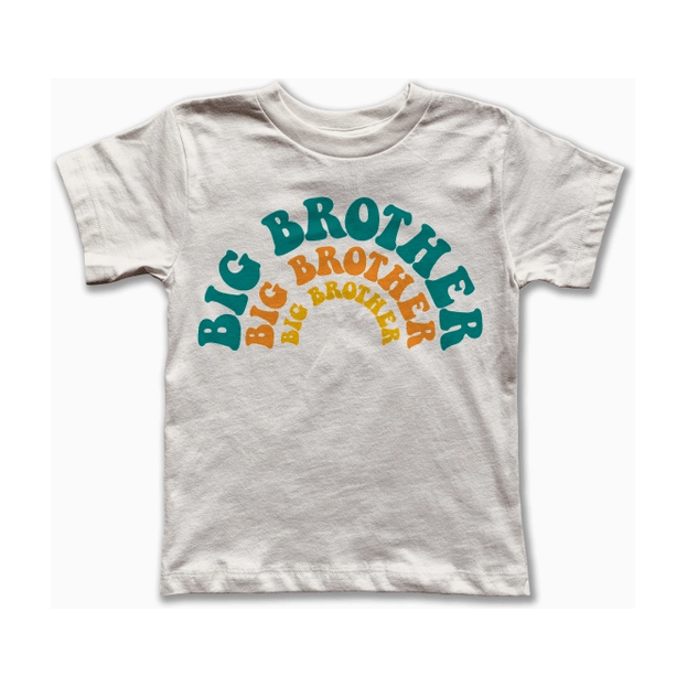 Rivet Apparel Co. Big Brother Tee- Natural Tops &amp; Bottoms Rivet Apparel   