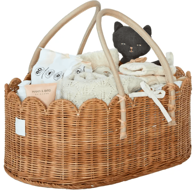 Bebe Bask Poppy Diaper Caddy Mocca Accessories &amp; Laundry Bebe Bask