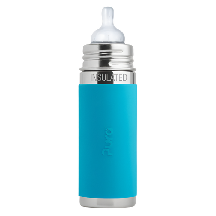 Pura Kiki 9oz Insulated Infant Bottle Bottles &amp; Sippies Pura Stainless Aqua  