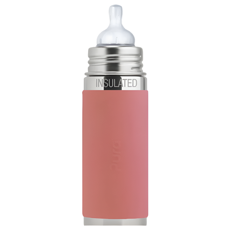 Pura Kiki 9oz Insulated Infant Bottle Bottles &amp; Sippies Pura Stainless Rose  