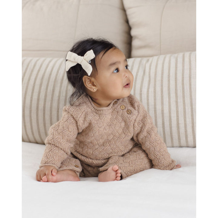Quincy Mae Knit Pant Heathered Almond Tops &amp; Bottoms Quincy Mae