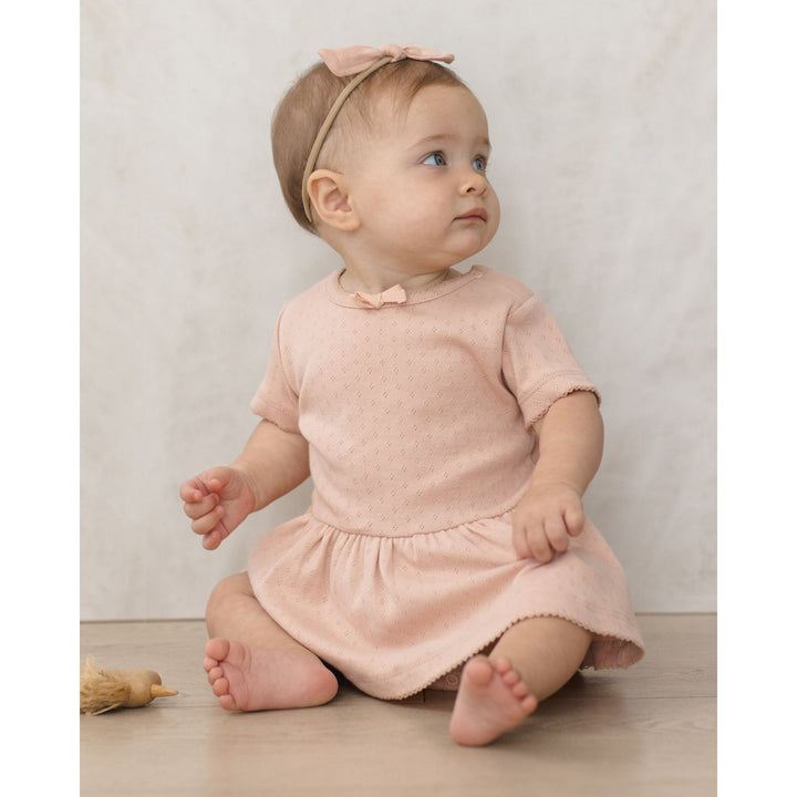 Quincy Mae Pointelle Skirted Bodysuit Melons Tops &amp; Bottoms Quincy Mae