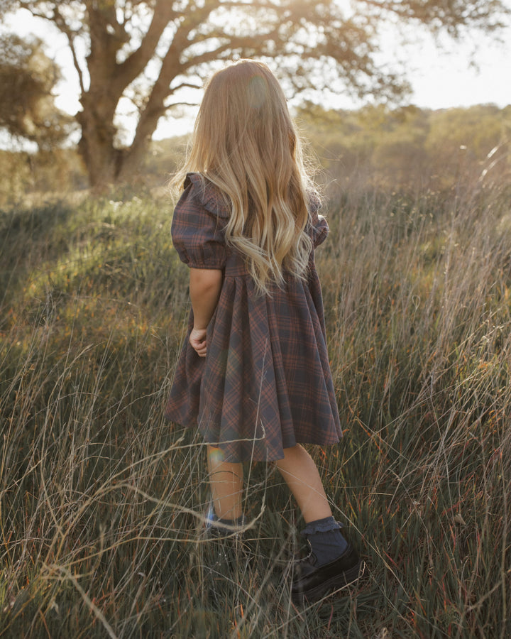 Rylee + Cru Camille Dress Midnight Plaid