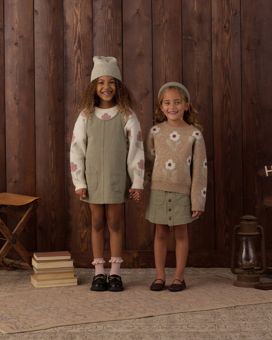 Rylee + Cru Aspen Sweater Fawn Flower