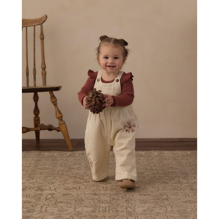 Rylee + Cru Shoulder Ruffle Bodysuit Brick Bodysuit Rylee + Cru