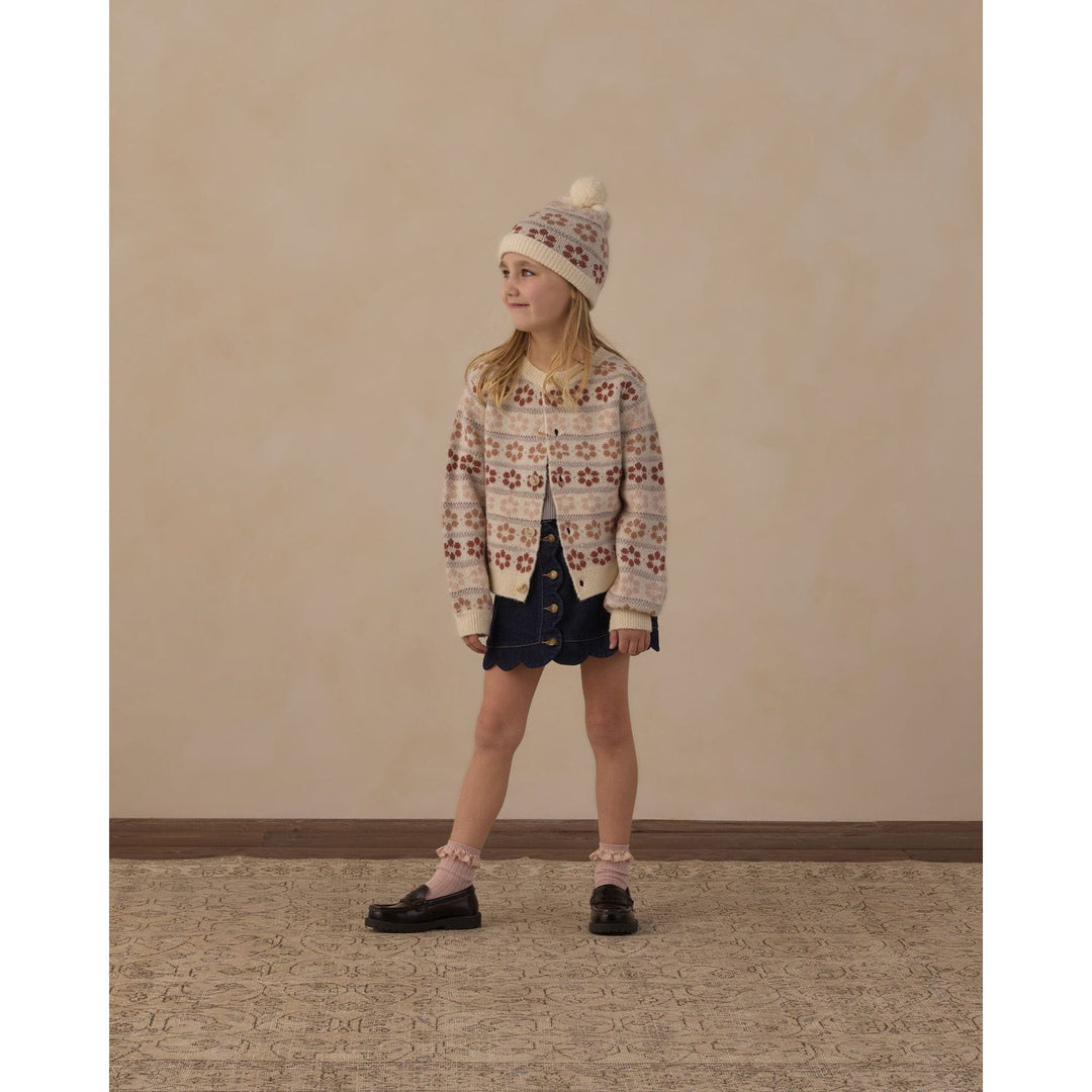 Rylee + Cru Scallop Mini Skirt Dark Indigo Skirt Rylee + Cru