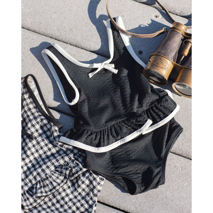 Rylee + Cru Skirted One-Piece - Black Swimwear Rylee + Cru