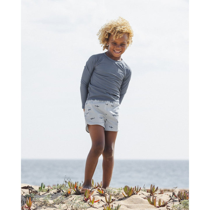 Rylee + Cru Swim Trunk - Sharks Swimwear Rylee + Cru