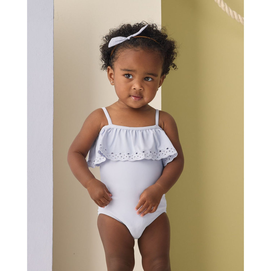 Rylee + Cru Off-The-Shoulder One-Piece - Periwinkle Swimwear Rylee + Cru