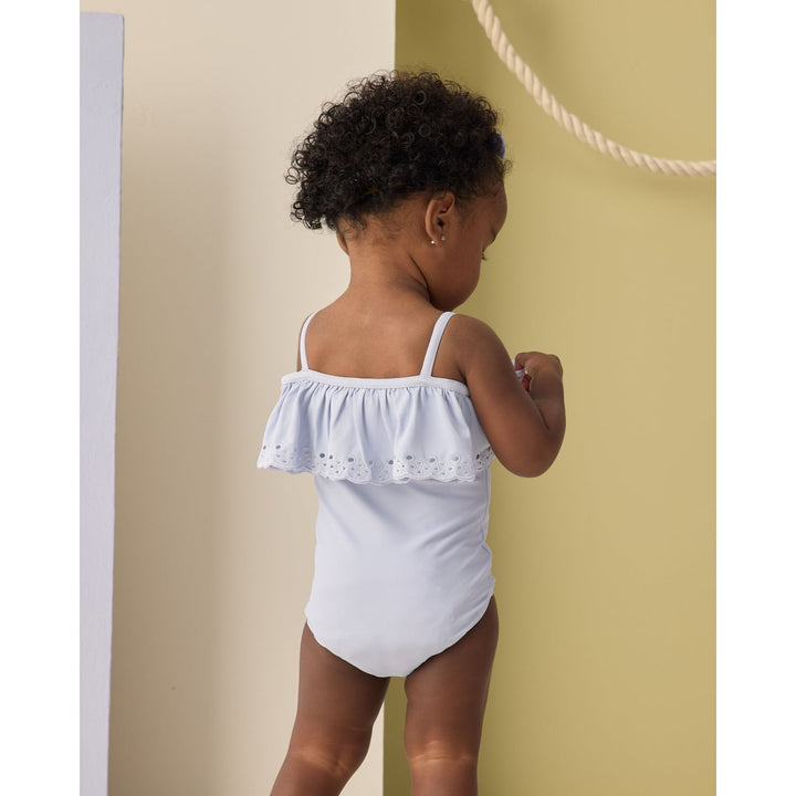 Rylee + Cru Off-The-Shoulder One-Piece - Periwinkle Swimwear Rylee + Cru