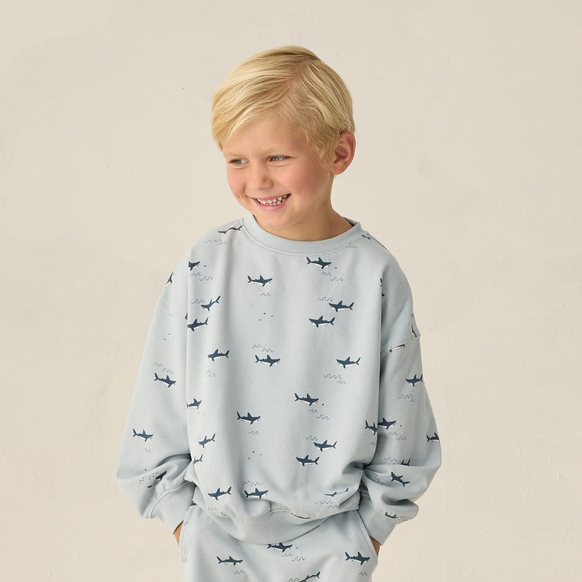 Rylee + Cru Sweatshirt - Sharks Tops & Bottoms Rylee + Cru