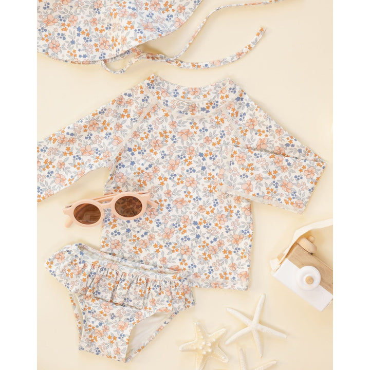 Rylee + Cru Rashguard Girls Set - Flower Fields Swimwear Rylee + Cru