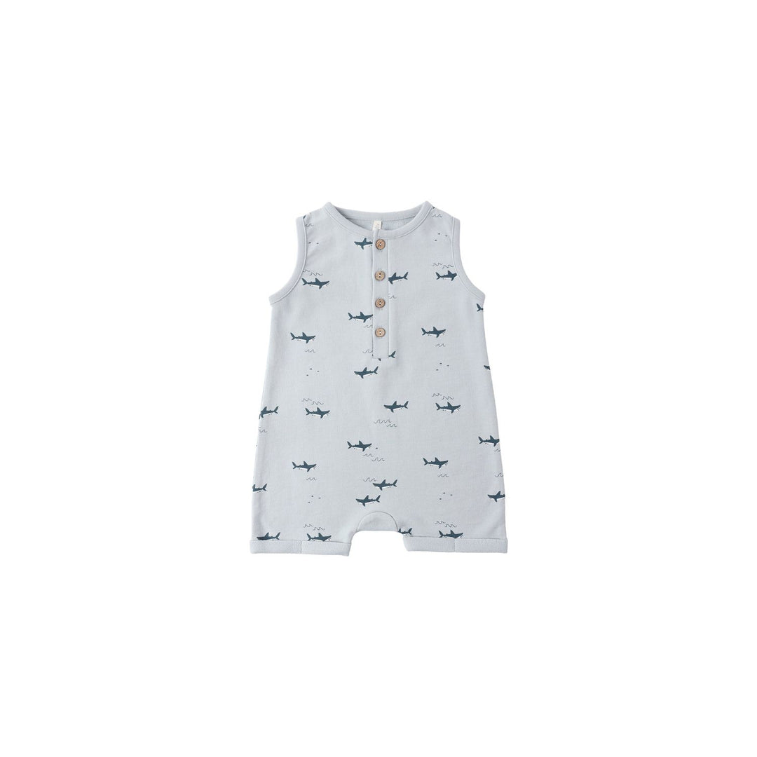 Rylee + Cru Davis Romper - Sharks Romper Rylee + Cru