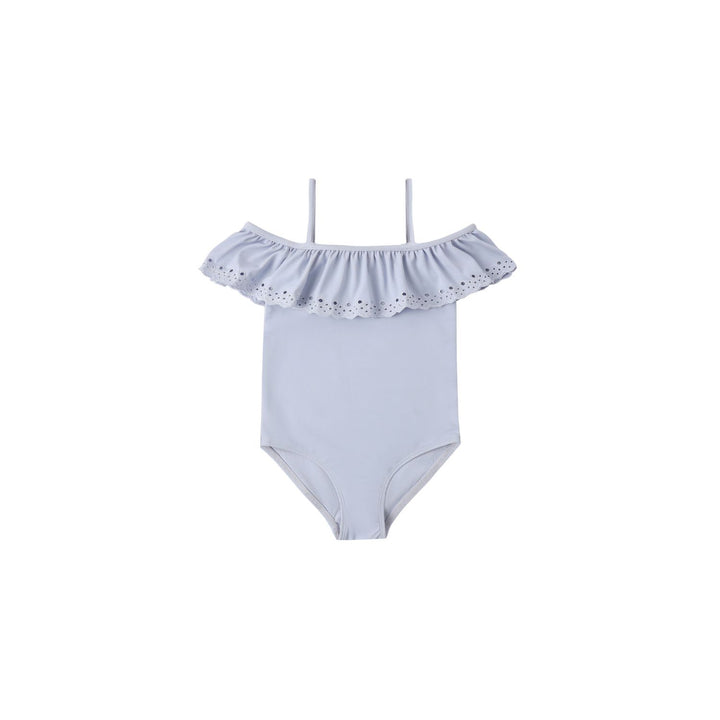 Rylee + Cru Off-The-Shoulder One-Piece - Periwinkle Swimwear Rylee + Cru