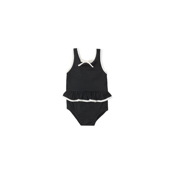 Rylee + Cru Skirted One-Piece - Black Swimwear Rylee + Cru