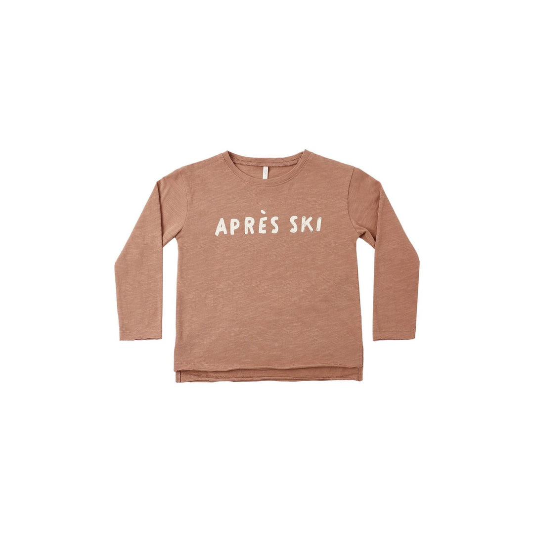 Rylee + Cru Raw Edge Long Sleeve Tee Apres Ski Tops & Bottoms Rylee + Cru