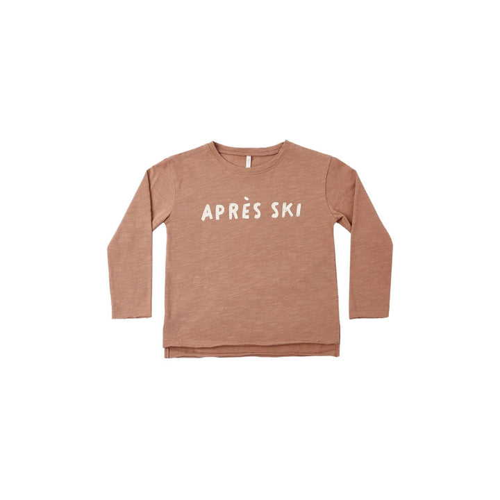 Rylee + Cru Raw Edge Long Sleeve Tee Apres Ski Tops &amp; Bottoms Rylee + Cru