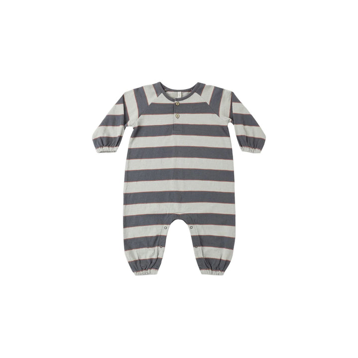 Rylee + Cru Henley Jumpsuit Sage Stripe Jumpsuit Rylee + Cru