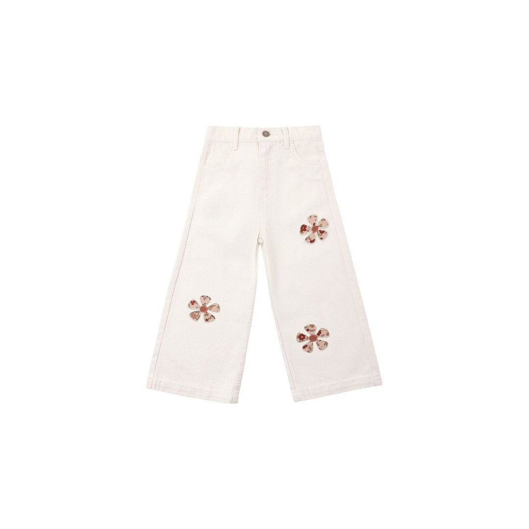 Rylee + Cru Straight Leg Pant Daisy Patches Tops & Bottoms Rylee + Cru