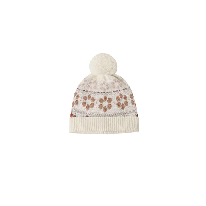 Rylee + Cru Beanie Flower Fair Isle Hats Rylee + Cru