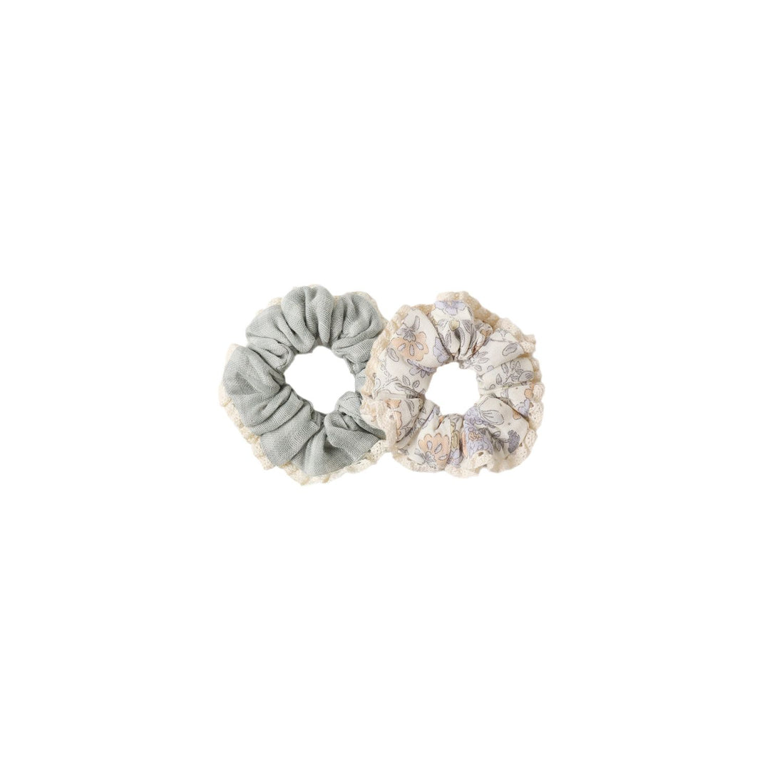 Rylee + Cru Scrunchie Set - Green Gingham, Bloom Children's Accessories Rylee + Cru