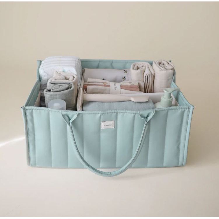 Mushie Diaper Caddy Diaper Caddy Mushie Roman Green