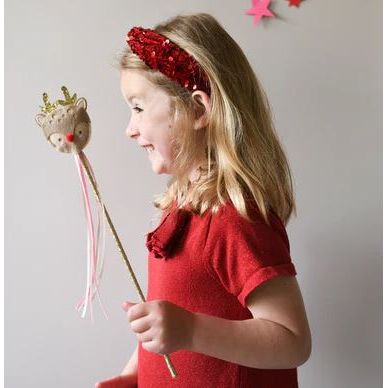 Rockahula Sequin Velvet Headband - Red Headband Rockahula
