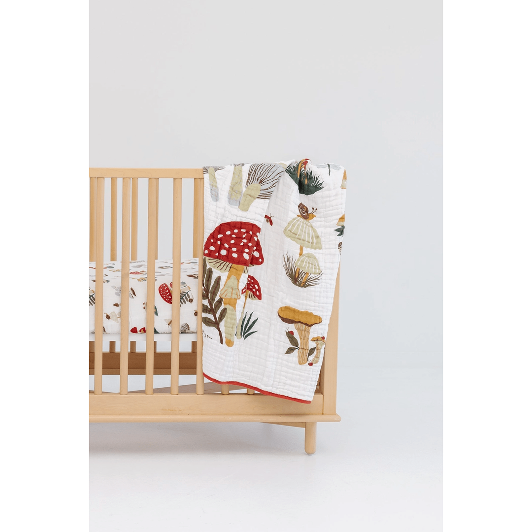 Clementine Kids Mushroom Quilt Swaddles &amp; Blankets Clementine Kids   