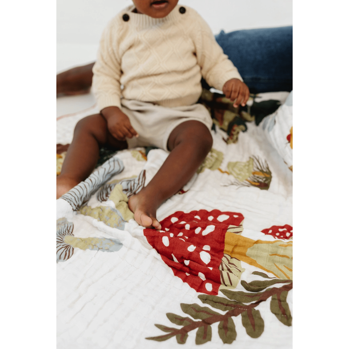 Clementine Kids Mushroom Quilt Swaddles &amp; Blankets Clementine Kids   