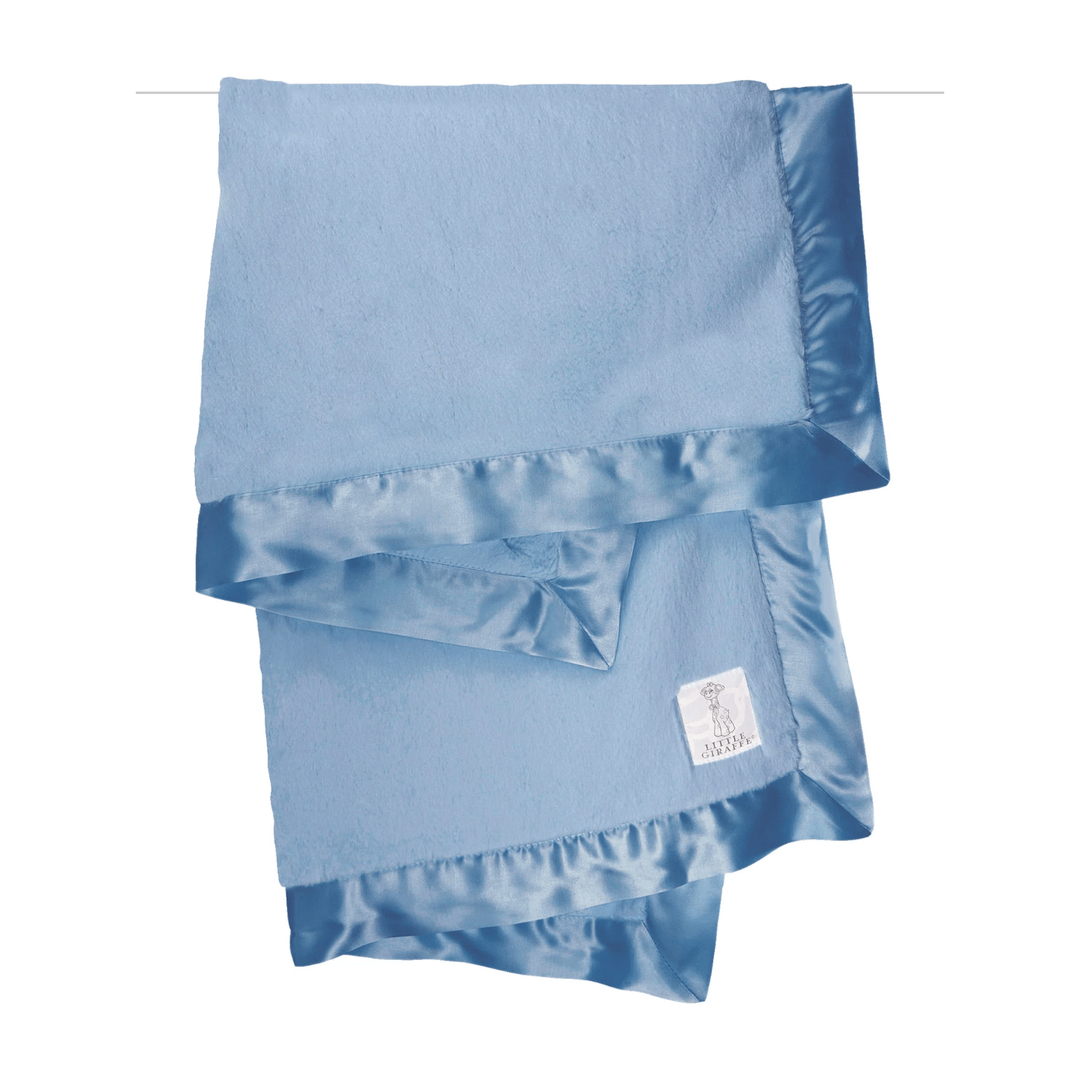Little Giraffe - Luxe Baby Blanket 2025 Swaddles & Blankets Little Giraffe Cornflower