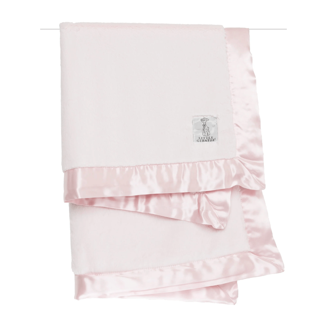 Little Giraffe - Luxe Baby Blanket 2025 Swaddles &amp; Blankets Little Giraffe Pink