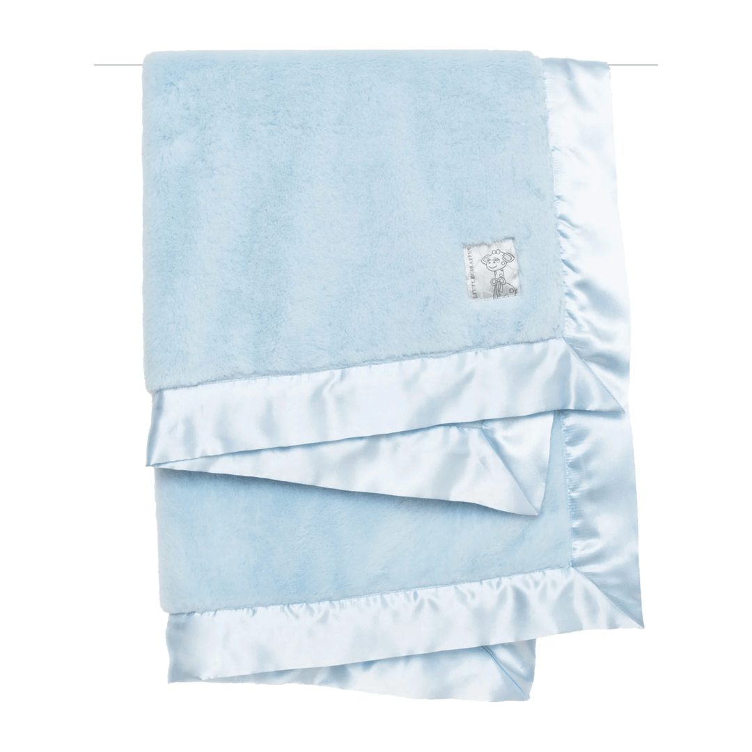 Little Giraffe Posh Mink Baby Blanket Swaddles &amp; Blankets Little Giraffe Blue  