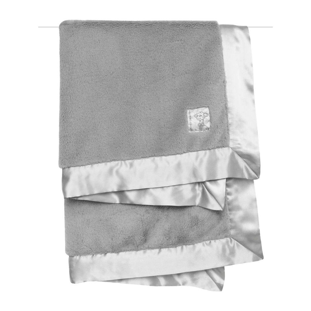 Little Giraffe Posh Mink Baby Blanket Swaddles &amp; Blankets Little Giraffe Silver  